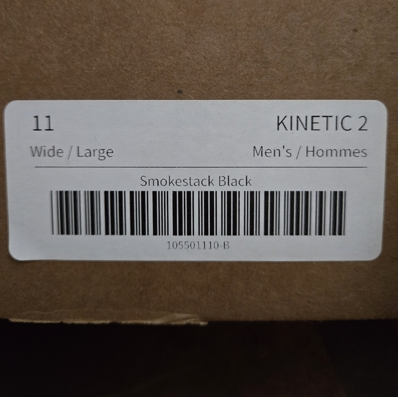 Kuru MENS KINETIC 2 SZ 11 W  SMOKEstack Black Anti Slip Sole NIB